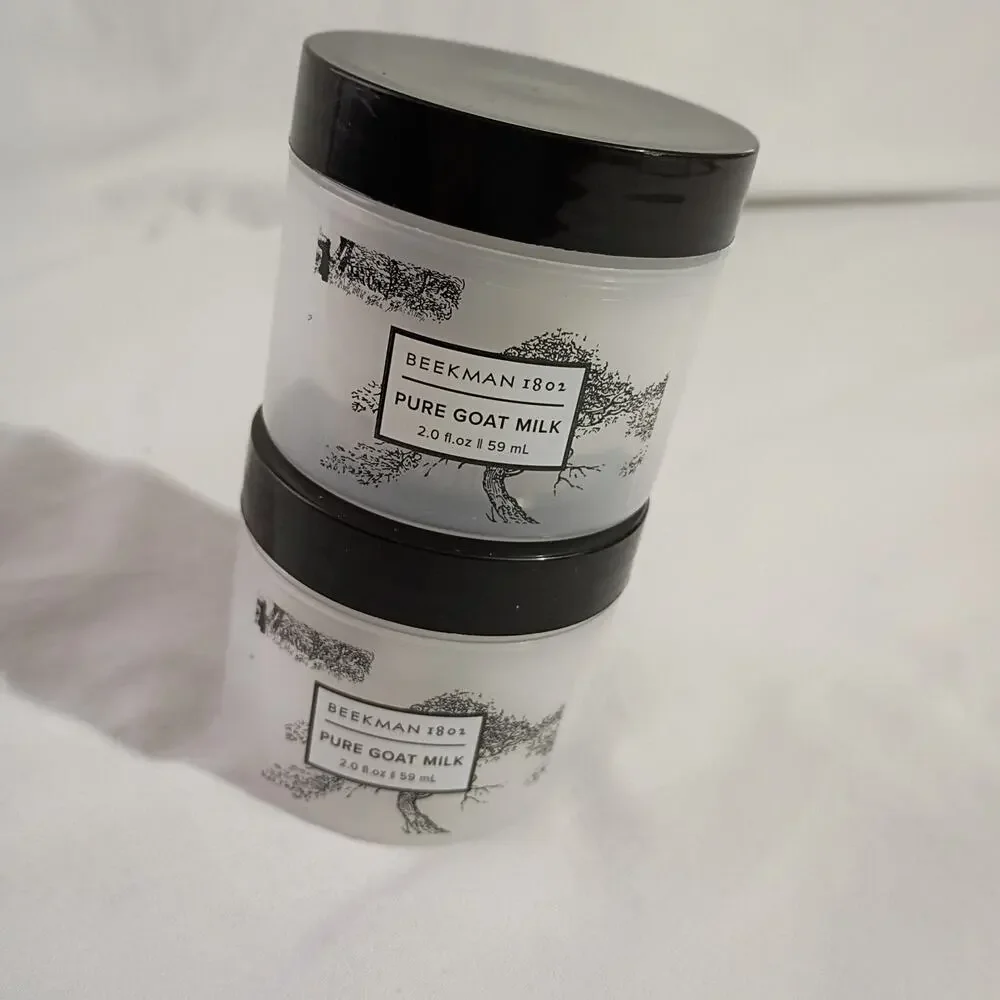 Set of 2- Beekman 1802 Whipped Body Cream Pure Goat Milk 2 oz NEW/ SEALED